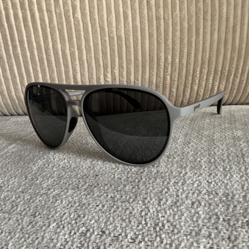 goodr Clubhouse Cloutout Aviator Sunglasses Gray Frame/Black Tinted Lenses
